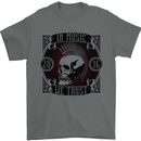 In Music We Trust Punk Rock Skull Mens T-Shirt 100% Cotton Charcoal