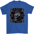 In Music We Trust Punk Rock Skull Mens T-Shirt 100% Cotton Royal Blue