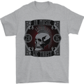 In Music We Trust Punk Rock Skull Mens T-Shirt 100% Cotton Sports Grey