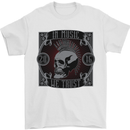 In Music We Trust Punk Rock Skull Mens T-Shirt 100% Cotton White
