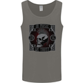 In Music We Trust Punk Rock Skull Mens Vest Tank Top Charcoal