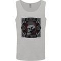 In Music We Trust Punk Rock Skull Mens Vest Tank Top Sports Grey