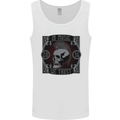 In Music We Trust Punk Rock Skull Mens Vest Tank Top White