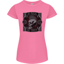 In Music We Trust Punk Rock Skull Womens Petite Cut T-Shirt Azalea