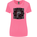 In Music We Trust Punk Rock Skull Womens Wider Cut T-Shirt Azalea