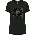 In Music We Trust Punk Rock Skull Womens Wider Cut T-Shirt Black
