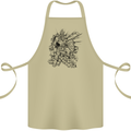 Inca Warrior Skull Gym Martial Arts MMA Axe Cotton Apron 100% Organic Khaki
