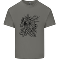 Inca Warrior Skull Gym Martial Arts MMA Axe Kids T-Shirt Childrens Charcoal
