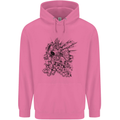 Inca Warrior Skull Gym Martial Arts MMA Axe Mens 80% Cotton Hoodie Azelea