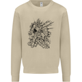 Inca Warrior Skull Gym Martial Arts MMA Axe Mens Sweatshirt Jumper Sand