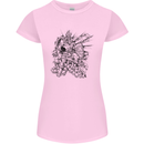 Inca Warrior Skull Gym Martial Arts MMA Axe Womens Petite Cut T-Shirt Light Pink