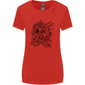 Inca Warrior Skull Gym Martial Arts MMA Axe Womens Wider Cut T-Shirt Red