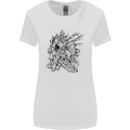 Inca Warrior Skull Gym Martial Arts MMA Axe Womens Wider Cut T-Shirt White