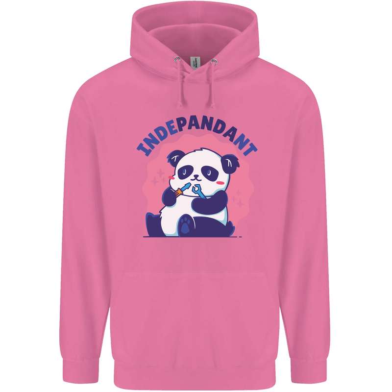 Indepandant Funny Independant Panda Bear Childrens Kids Hoodie Azalea