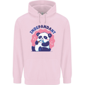 Indepandant Funny Independant Panda Bear Childrens Kids Hoodie Light Pink