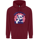 Indepandant Funny Independant Panda Bear Childrens Kids Hoodie Maroon