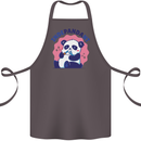 Indepandant Funny Independant Panda Bear Cotton Apron 100% Organic Dark Grey