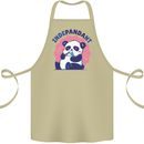 Indepandant Funny Independant Panda Bear Cotton Apron 100% Organic Khaki