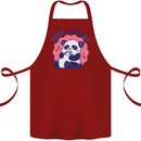 Indepandant Funny Independant Panda Bear Cotton Apron 100% Organic Maroon