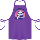 Indepandant Funny Independant Panda Bear Cotton Apron 100% Organic Purple