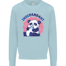 Indepandant Funny Independant Panda Bear Kids Sweatshirt Jumper Light Blue