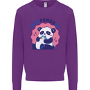 Indepandant Funny Independant Panda Bear Kids Sweatshirt Jumper Purple