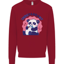 Indepandant Funny Independant Panda Bear Kids Sweatshirt Jumper Red