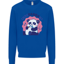 Indepandant Funny Independant Panda Bear Kids Sweatshirt Jumper Royal Blue