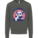 Indepandant Funny Independant Panda Bear Kids Sweatshirt Jumper Storm Grey