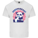 Indepandant Funny Independant Panda Bear Kids T-Shirt Childrens White