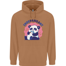 Indepandant Funny Independant Panda Bear Mens 80% Cotton Hoodie Caramel Latte