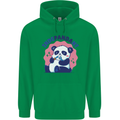 Indepandant Funny Independant Panda Bear Mens 80% Cotton Hoodie Irish Green
