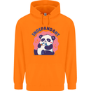 Indepandant Funny Independant Panda Bear Mens 80% Cotton Hoodie Orange
