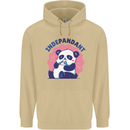 Indepandant Funny Independant Panda Bear Mens 80% Cotton Hoodie Sand