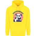 Indepandant Funny Independant Panda Bear Mens 80% Cotton Hoodie Yellow