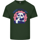 Indepandant Funny Independant Panda Bear Mens Cotton T-Shirt Tee Top Forest Green