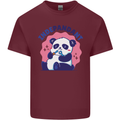 Indepandant Funny Independant Panda Bear Mens Cotton T-Shirt Tee Top Maroon