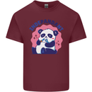 Indepandant Funny Independant Panda Bear Mens Cotton T-Shirt Tee Top Maroon