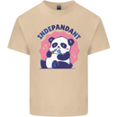 Indepandant Funny Independant Panda Bear Mens Cotton T-Shirt Tee Top Sand