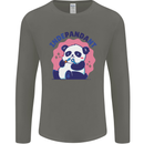 Indepandant Funny Independant Panda Bear Mens Long Sleeve T-Shirt Charcoal