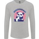 Indepandant Funny Independant Panda Bear Mens Long Sleeve T-Shirt Sports Grey