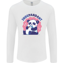 Indepandant Funny Independant Panda Bear Mens Long Sleeve T-Shirt White