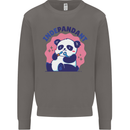 Indepandant Funny Independant Panda Bear Mens Sweatshirt Jumper Charcoal