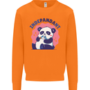 Indepandant Funny Independant Panda Bear Mens Sweatshirt Jumper Orange