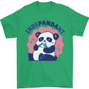 Indepandant Funny Independant Panda Bear Mens T-Shirt Cotton Gildan Irish Green