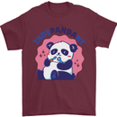 Indepandant Funny Independant Panda Bear Mens T-Shirt Cotton Gildan Maroon