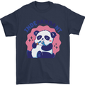 Indepandant Funny Independant Panda Bear Mens T-Shirt Cotton Gildan Navy Blue