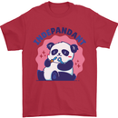 Indepandant Funny Independant Panda Bear Mens T-Shirt Cotton Gildan Red