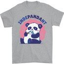 Indepandant Funny Independant Panda Bear Mens T-Shirt Cotton Gildan Sports Grey