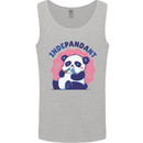 Indepandant Funny Independant Panda Bear Mens Vest Tank Top Sports Grey